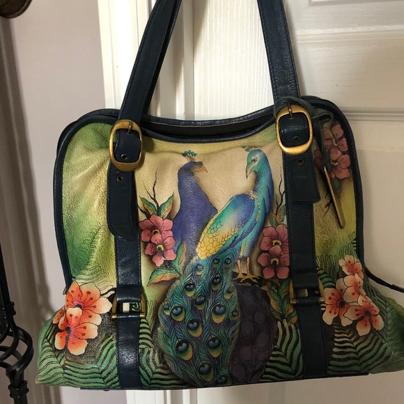 Anuschka Hand Painted Handbag - Picture 5 of 6